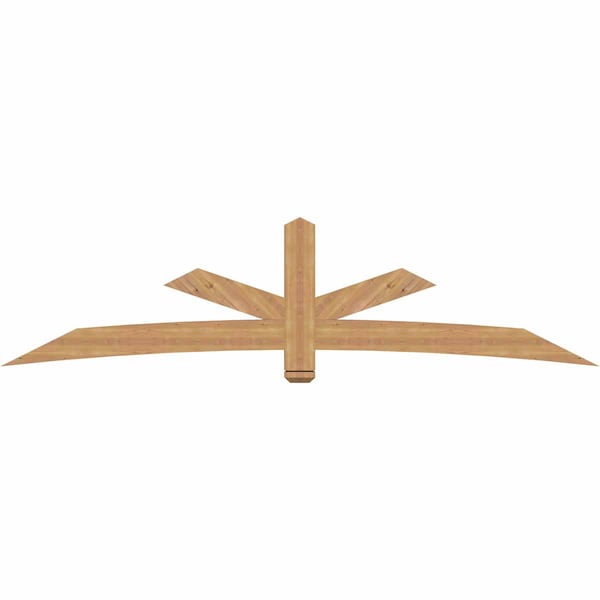Ekena Millwork Alberta Smooth Timber Gable Bracket, Western Red Cedar, 108"W x 27"H x 3 1/2"D x 5 1/2"F, 6/12 Pitch GBW108X27X0406ALB00SWR - main